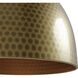 Arrco 3 Light 18 inch Aged Brass Indoor Pendant Ceiling Light